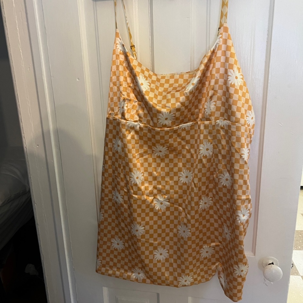 Wild Fable Checkered Daisy Minj Dress